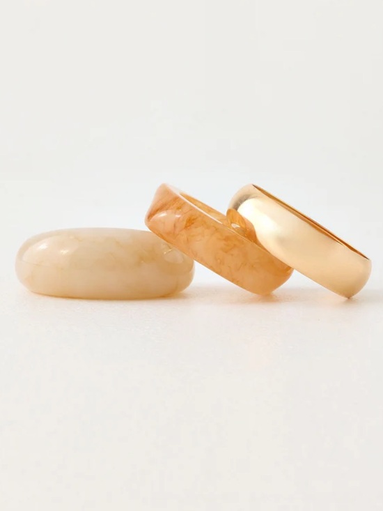 Peppermayo Jewelry - Gold and Cream bangles - Women Jewelry